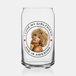 Ich Liebe mein Phantastisches Foto Girlfriend Text Dosenglas