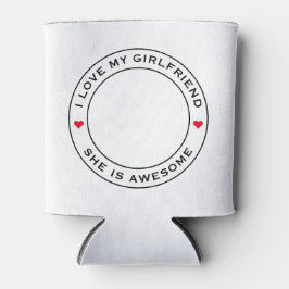 Ich Liebe mein Phantastisches Foto Girlfriend Text Dosenkühler