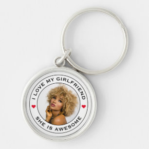 Ich Liebe mein Phantastisches Foto Girlfriend Text Schlüsselanhänger