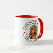 Ich Liebe mein Phantastisches Foto Girlfriend Text Tasse (VorderseiteRechts)