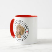 Ich Liebe mein Phantastisches Foto Girlfriend Text Tasse (Vorderseite Links)