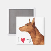 Ich Liebe mein Pharaoh Hound Magnet (Vorderseite/Rückseite)