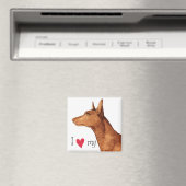 Ich Liebe mein Pharaoh Hound Magnet (In Situ (Geschirrspüler))