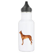 Ich Liebe mein Pharaoh Hound Trinkflasche (Rechts)