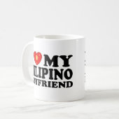 Ich Liebe mein philippinischer Freund Kaffeetasse (Vorderseite Links)