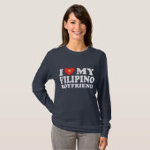 Ich Liebe mein philippinischer Freund T-Shirt (Vorne ganz)