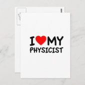 Ich Liebe mein Physiker Postkarte (Vorne/Hinten)