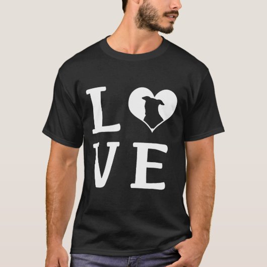 Ich liebe mein Pitbull T-Shirt (Vorderseite)