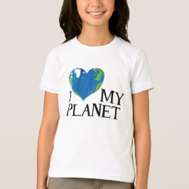 Ich Liebe mein Planet Kinder Shirt