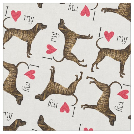 Ich Liebe mein Plott Hound Stoff (Nahaufnahme)