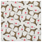 Ich Liebe mein Plott Hound Stoff (Muster)