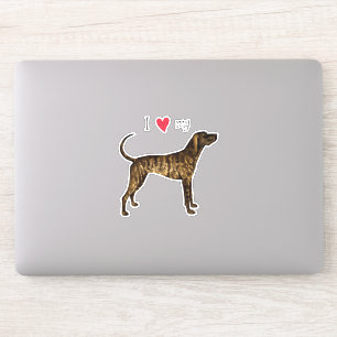 Ich Liebe mein Plott Hound Vinyl Sticker