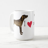 Ich Liebe mein Plott Kaffeetasse (Vorderseite Links)