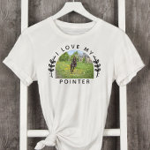 Ich Liebe mein Pointer Dog Foto T-Shirt