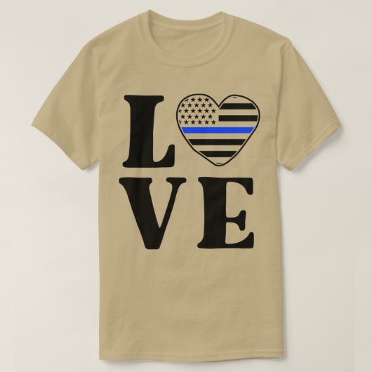 Ich Liebe mein Polizeibeamter stolz Polizeifamilie T-Shirt (Design vorne)