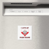 Ich Liebe mein Polnisch Dziadek Magnet (In Situ (Geschirrspüler))