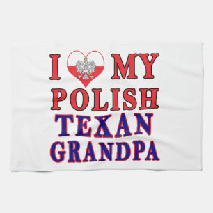 Ich Liebe mein Polnisch Opa Geschirrtuch