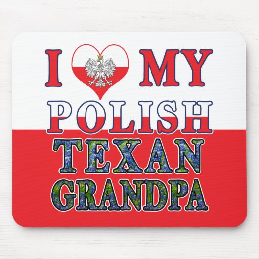 Ich Liebe mein Polnisch Opa Mousepad (Vorne)