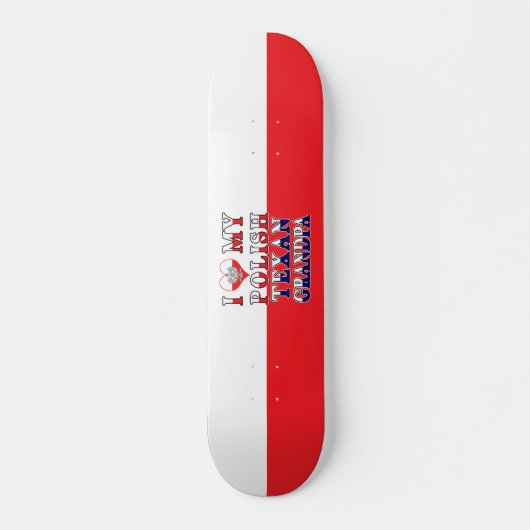 Ich Liebe mein Polnisch Opa Skateboard (Vorne)