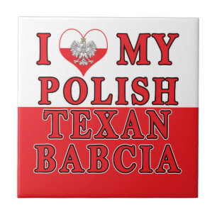 Ich Liebe mein Polnisch Texan Babcia Fliese