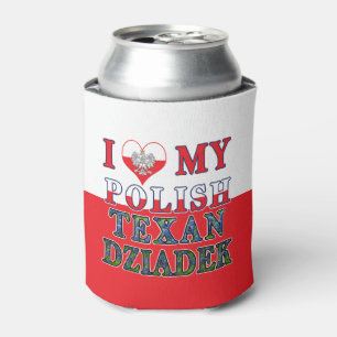 Ich Liebe mein Polnisch Texan Dziadek Dosenkühler