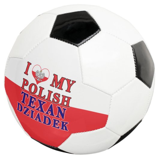 Ich Liebe mein Polnisch Texan Dziadek Fußball (Dreiviertel)
