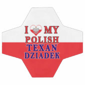 Ich Liebe mein Polnisch Texan Dziadek Fußball (Flach)