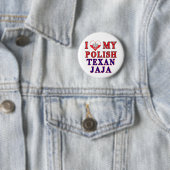 Ich Liebe Mein Polnisch Texan Jaja Button (Beispiel)