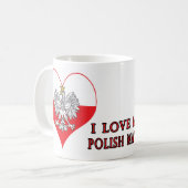 Ich Liebe Mein Polnischer Matka Kaffeetasse (Vorderseite Links)