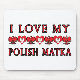 Ich Liebe Mein Polnischer Matka Mousepad
