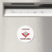 Ich Liebe mein polnisches Busia Magnet (In Situ (Geschirrspüler))