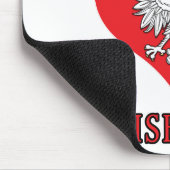 Ich Liebe mein polnisches Busia Mousepad (Ecke)