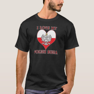 Ich Liebe mein polnisches Busia T-Shirt