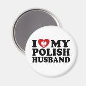 Ich Liebe mein polnisches Ehemann Magnet (Vorderseite/Rückseite)