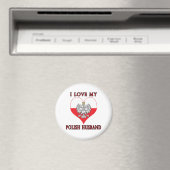 Ich Liebe mein polnisches Ehemann Magnet (In Situ (Geschirrspüler))