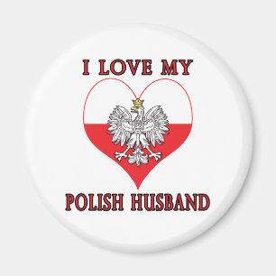 Ich Liebe mein polnisches Ehemann Magnet