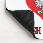 Ich Liebe mein polnisches Ehemann Mousepad (Ecke)