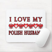 Ich Liebe mein polnisches Ehemann Mousepad (Mit Mouse)