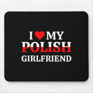 Ich liebe mein polnisches Freund Valentins Gf Shir Mousepad