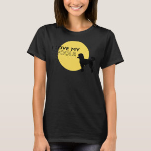 Ich Liebe mein Poodgelb T-Shirt