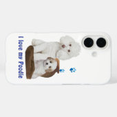 Ich Liebe mein Poodle Case-Mate iPhone Hülle (Rückseite (Horizontal))