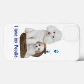Ich Liebe mein Poodle Case-Mate iPhone Hülle (Rückseite (Horizontal))