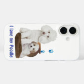 Ich Liebe mein Poodle Case-Mate iPhone Hülle (Rückseite (Horizontal))