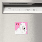 Ich Liebe mein Poodle Magnet (In Situ (Geschirrspüler))