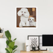 Ich Liebe mein Poodle Poster (Heimbüro)