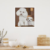 Ich Liebe mein Poodle Poster (Küche)