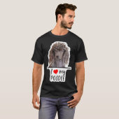 Ich Liebe mein Poodle T-Shirt (Vorne ganz)