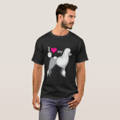 Ich Liebe mein Poodle T-Shirt (Vorne ganz)