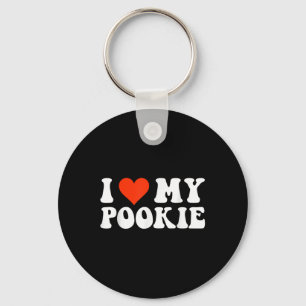Ich Liebe mein Pookie, ich höre meine Pookie Men W Schlüsselanhänger