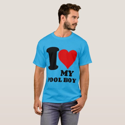 ICH LIEBE MEIN POOL-KÖRPER T-Shirt (Vorne ganz)